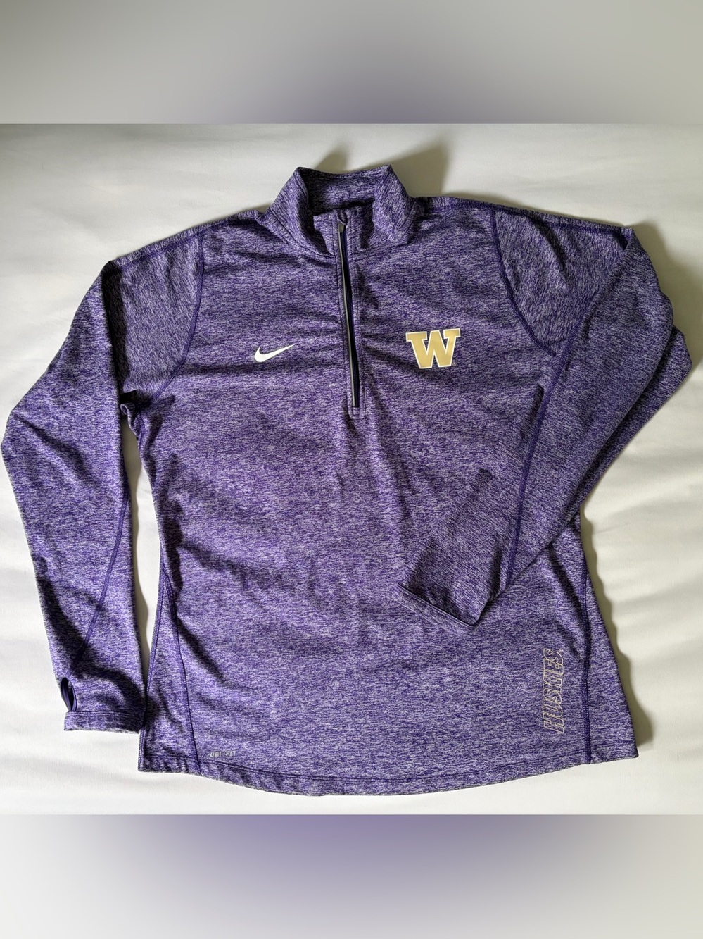 Nike Dri-Fit Purple Quarter-Zip Pullover Top XL